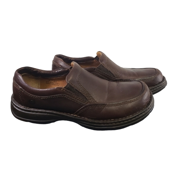 Born Mens Size 9 Brown Leather Slip On Loafers - Picture 1 of 8